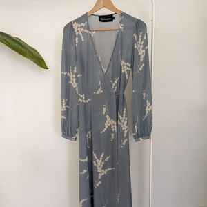 Realisation Par Violette Midi Dress in Summer Loving Blue Floral